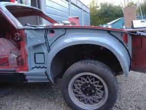 TR7-wheelarch-painted