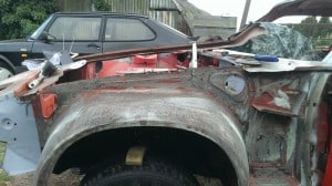 TR7 wing after metal ready prep