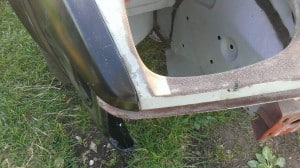 TR7 wing to front panel alignment
