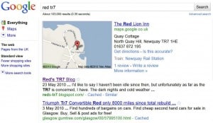 red tr7 google result